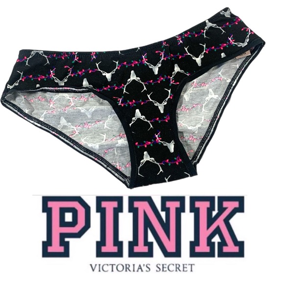 Victoria's Secret PINK Black Bikini Panties P146 XS Underwear Panties - Picture 1 of 9